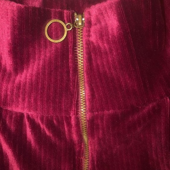 BOZZOLO RED WINE VELVET SHORTS - Picture 4 of 6